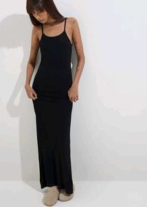 Black Maxi Slip Dress