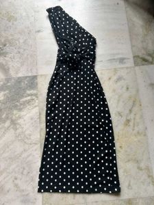 Trendyol Polka Dot One-Shoulder Dress