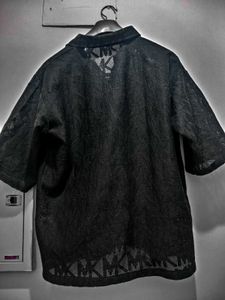 Net Shirt Z Black For Man&#39;s