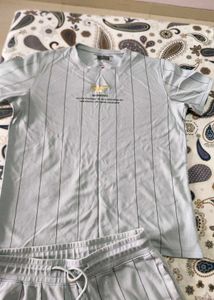 Striped T-Shirt &amp; Shorts Set