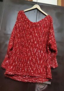 Maroon Winter Top For Girl Or Woman 42 Bust