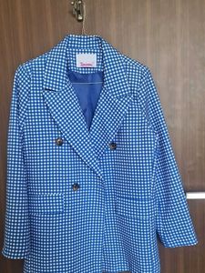 Blue Checkered Blazer