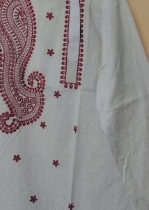 White Colour Pure Cotton Punjabi Like New Size 42