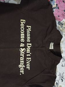 Brown &#39;Stranger&#39; Graphic Tee