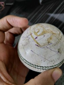 MS DHONI signed Used IPL Ball
