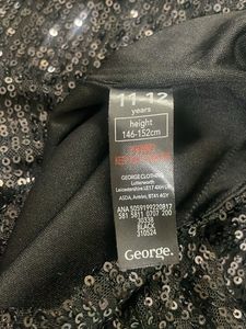 Sparkling Black Sequin Two-Piece Set