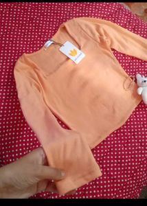 Peach Long Sleeve Top