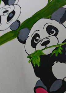Panda Family Painting