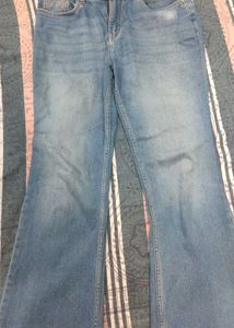 Blue Bootcut Jeans