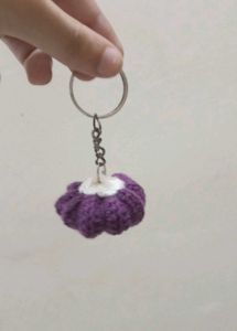 Crochet Pumpkin Keychain