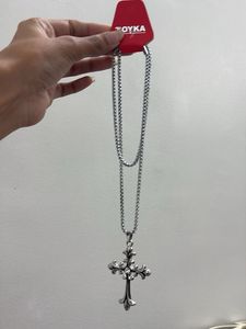 Cross anti tarnish Pendant Necklace