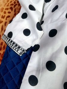 Polka Dot Kurta Set
