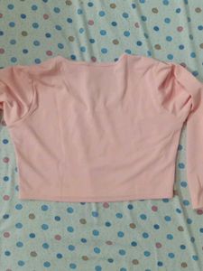 Peach Crop Top