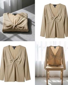 Twist Front Long Sleeve Top