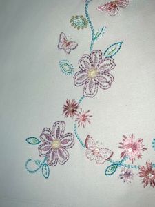 Womens White Floral T-shirt
