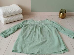 Mint Green Embroidered Top