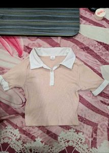 Cute Pink Polo Top