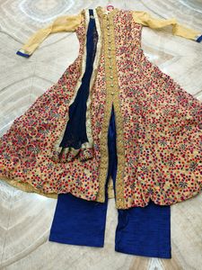 Stylish Front Open Long Kurta With Palazzo
