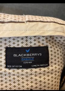 Blackberrys Men Regular FitMidRiseTrousers
