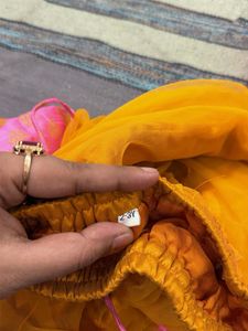 Pink &amp; Gold Lehenga Choli