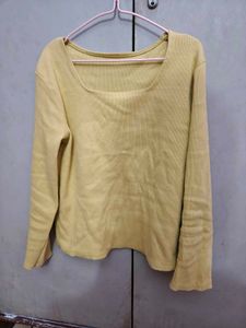 Yellow Long Sleeve Top