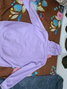 Solid Sweatshirt Lavender Colour