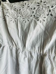 White Sundress with Lace Detail