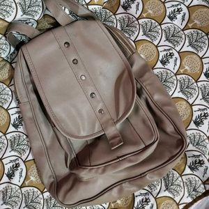Beige Backpack