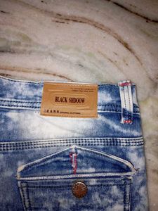 Acid Wash Cargo Jeans