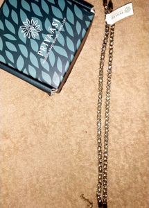 PRIYAASI Gold-Toned-Stone-studded Anklet