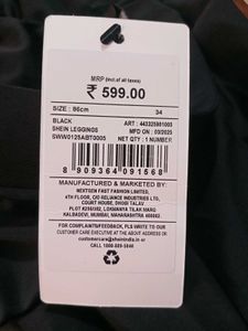 Shein Black Legging