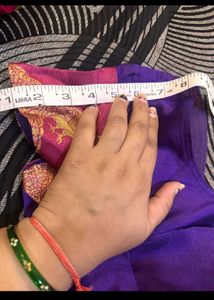 Beautiful Purple Megenta Silk Saree