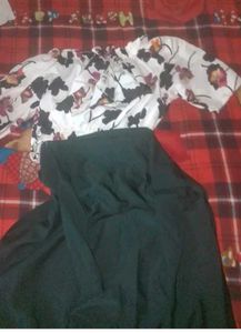 crop top and skirt