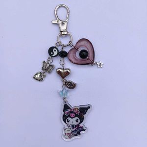 Black Kuromi Keychain