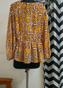 Pluss Plus Size Yellow Top