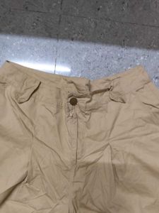 Korean Khaki Wide Leg Shorts