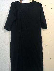 Black Embroidered Kurta Set 💫