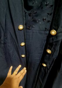Vintage Navy Dress With Attached Blazer