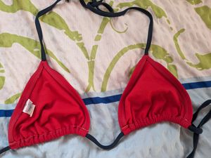 Red Colour Bikini Top