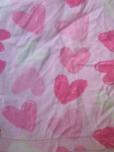Pink Heart Print Baby Tee