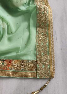 Green saree