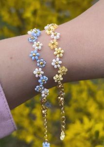 Flower Beaded Bracelets