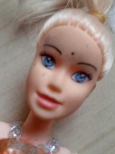 Barbie Doll in Orange Dress