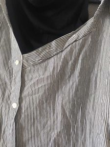 Striped Button-Down Top