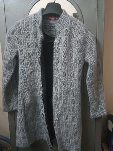 Cozy Grey Knit Cardigan