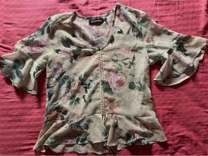 Sheer Floral Top