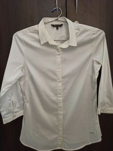 Van Huesen Woman White Regular Fit Formal Shirt