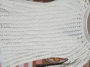 White Crochet Top