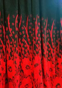 Elegant Black &amp; Red Gown