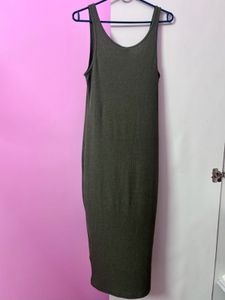 H&amp;M Olive Green Tank Dress
